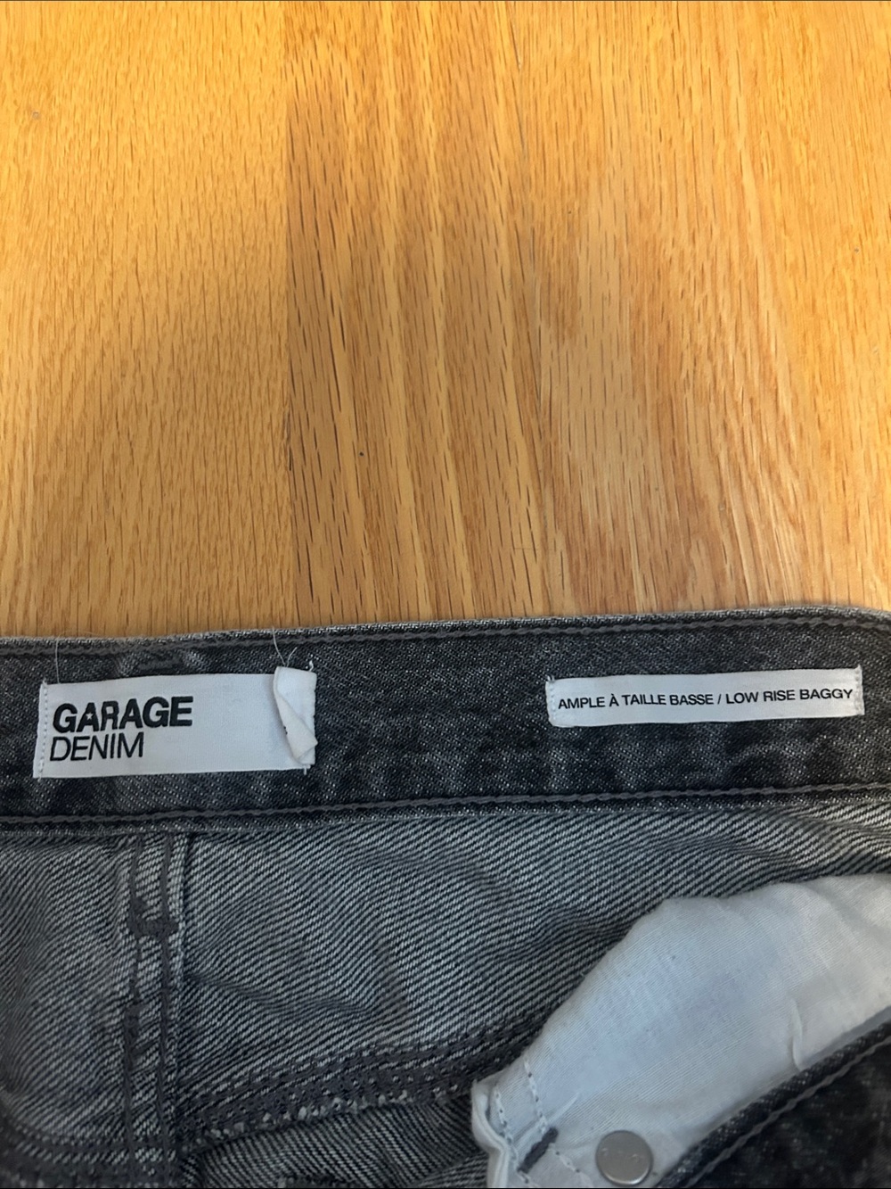 Garage Wide-Leg Light Gray Jeans - Picture 3 of 4